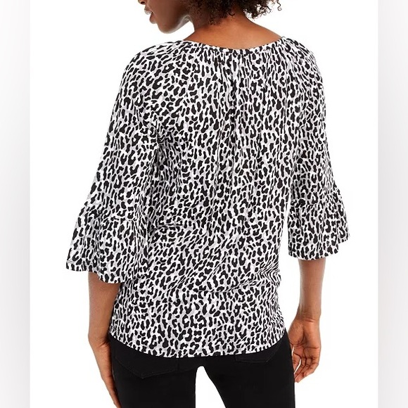 Michael Kors Bell Sleeve Jersey Knit Top - Picture 4 of 8